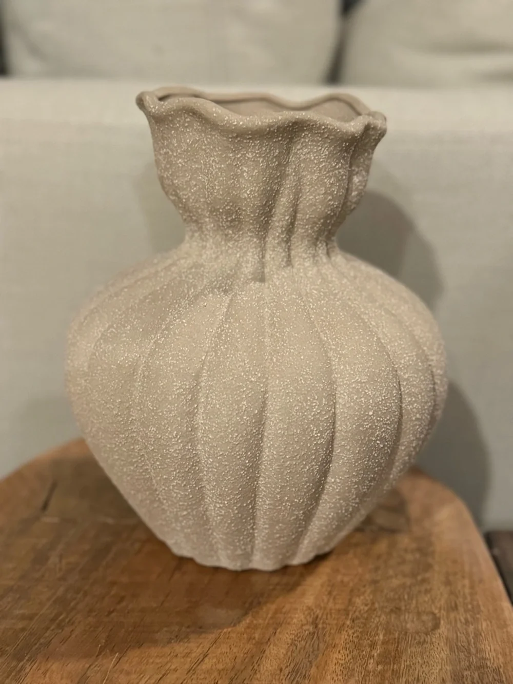 Rare  Sculptural Ceramic Vase | Unglazed Ceramic | Contemporary Vase 8”
